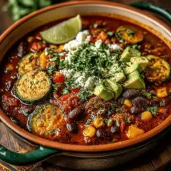 Spicy Corn & Bean Fiesta Chili