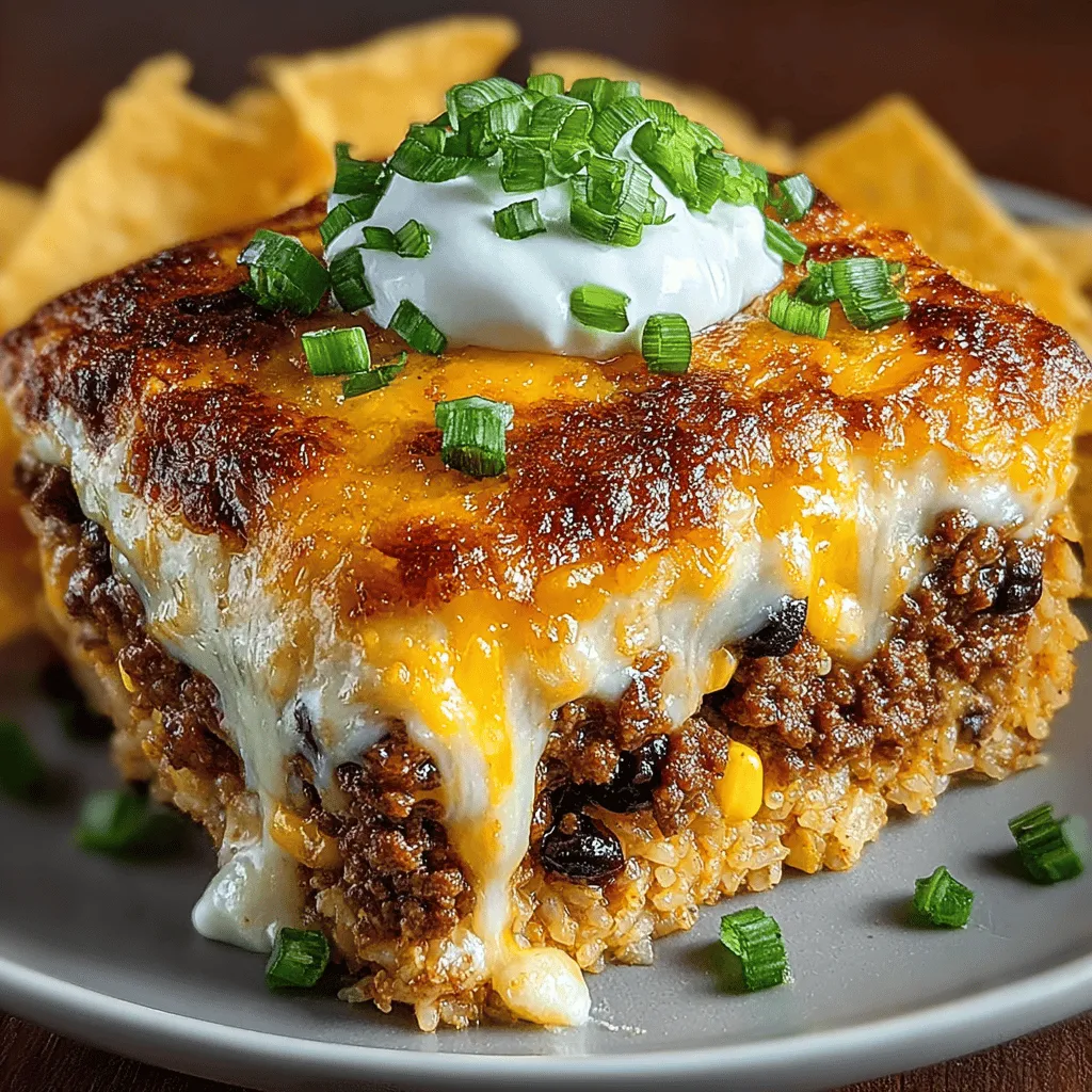 If you're searching for a dish that brings the family together while delivering a hearty dose of flavor, look no further than the Cheesy Taco Rice Bake. This comforting meal combines the beloved flavors of tacos with the warmth and creaminess of a baked rice casserole, making it an ideal choice for weeknight dinners or casual get-togethers. With its vibrant flavors and satisfying texture, this dish promises to be a hit at your dinner table.