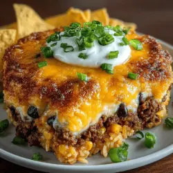 Cheesy Taco Rice Bake: A Comforting Delight