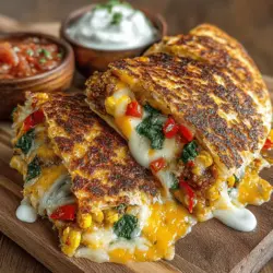 Cheesy Veggie Delight Quesadillas