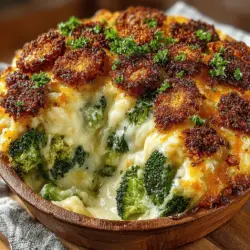 Cheesy Delight: Creamy Broccoli & Rice Casserole
