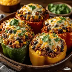 Colorful Taco Stuffed Bell Peppers: A Delicious and Nutrient-Rich Meal