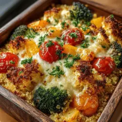 Cheesy Vegetable Quinoa Casserole
