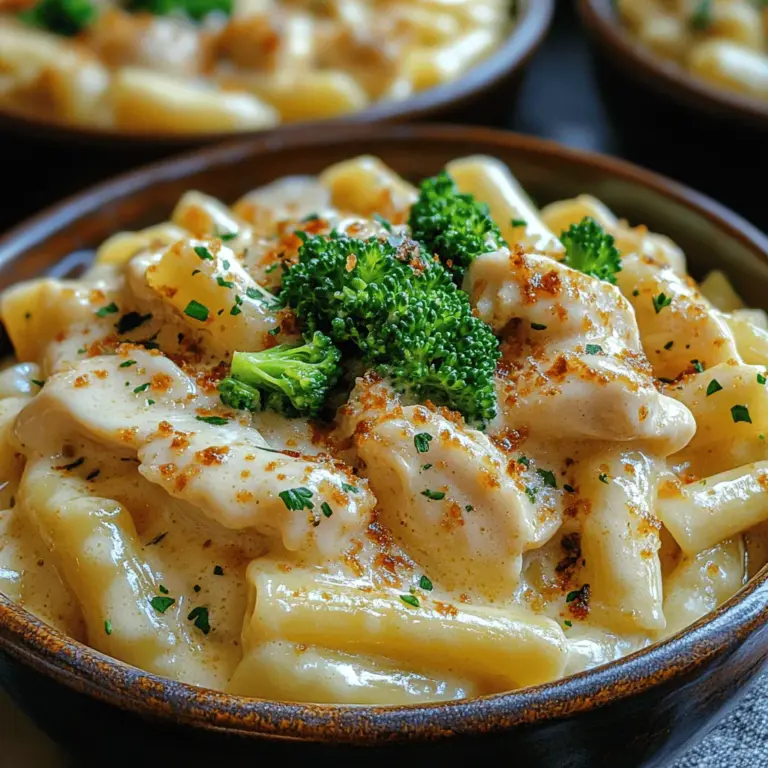 Now that your slow cooker is filled with tender, flavorful chicken, it’s time to elevate this dish by adding pasta and vegetables. Cooking the fettuccine in the slow cooker is not only convenient but also allows the pasta to absorb some of that delicious Alfredo sauce, enhancing the flavors throughout the dish.