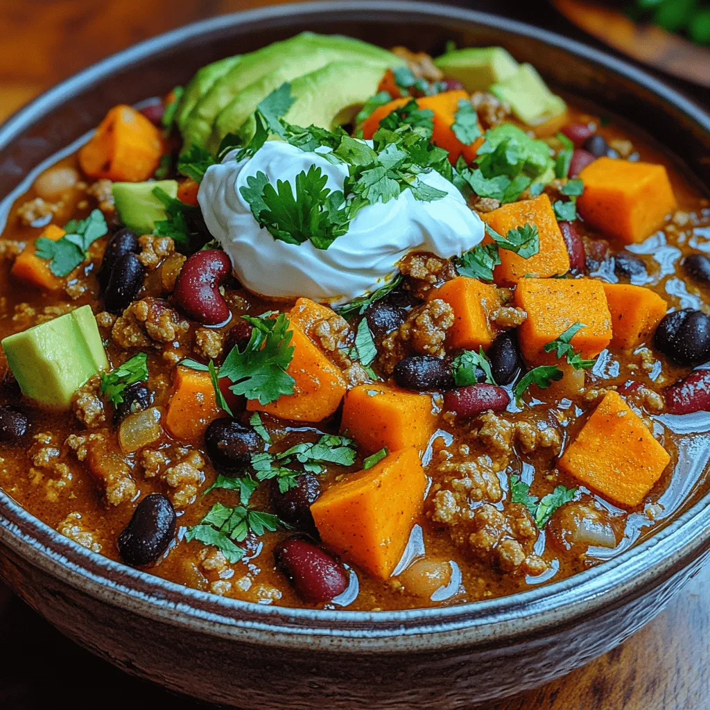 In the realm of comfort foods, few dishes evoke the warmth and satisfaction of a hearty bowl of chili. Among the myriad of chili variations, Hearty Turkey and Sweet Potato Chili stands out as a nutritious and flavorful option that caters to both meat lovers and health-conscious eaters. This dish seamlessly combines tender ground turkey with the natural sweetness of sweet potatoes and a medley of beans, creating a dish that is not only delicious but also packed with essential nutrients.